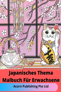 Japanisches Thema Malbuch Für Erwachsene