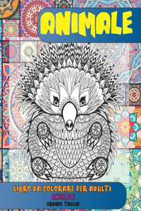 Libro da colorare per adulti - Grande taglia - Animale