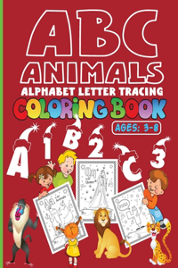 ABC Animals Alphabet Letter Tracing Coloring Book