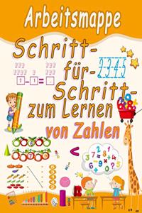Schritt-für-Schritt-Arbeitsmappe zum Lernen von Zahlen