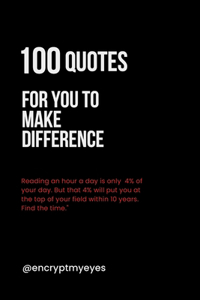 100 Quotes for You to Make a Difference