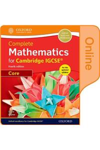 Complete Mathematics for Cambridge Igcserg Online Student Book (Core)