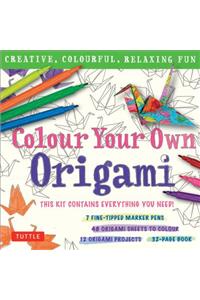 Colour Your Own Origami Kit (British Spelling)
