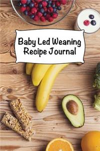 Baby Led Weaning Recipe Journal