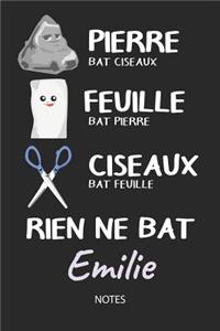 Rien ne bat Emilie - Notes