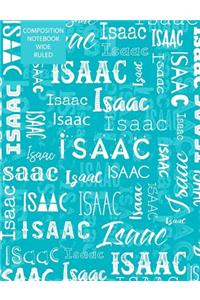 Isaac Composition Notebook Wide Ruled