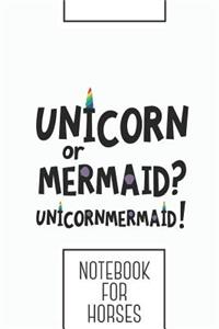 Notebook for horses