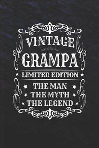 Vintage Grampa Limited Edition The Man Myth The Legend