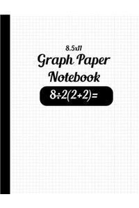 8.5x11 Graph Paper Notebook