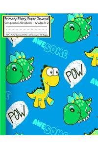 AWESOME Dinosaurs Primary Story Paper Journal
