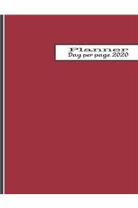 Day per page planner 2020