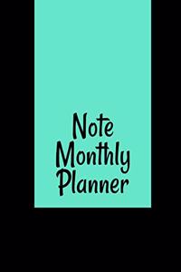 Note Monthly Planner