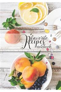 Favorite Recipes Notebook