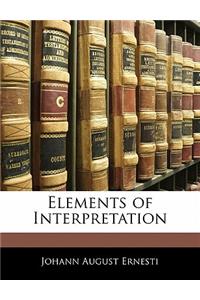 Elements of Interpretation