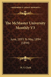 The McMaster University Monthly V3