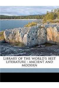 Library of the world's best literature: ancient and modern Volume 16