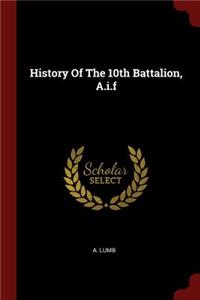 History of the 10th Battalion, A.I.F