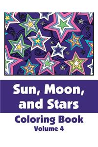 Sun, Moon, and Stars Coloring Book (Volume 4)