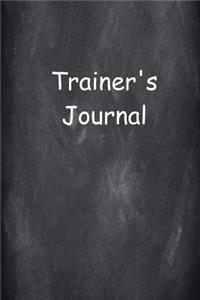 Trainer's Journal: (Notebook, Diary, Blank Book)