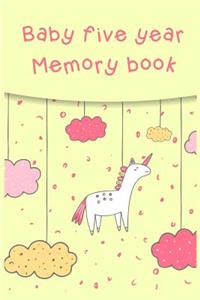 Baby Five Year Memory Book