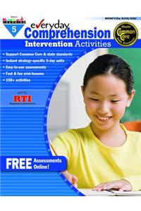 Everyday Comprehension Intervention Activities Grade 5 Book Teacher Resource