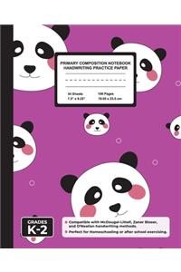 Primary Composition Notebook Handwriting Practice Paper