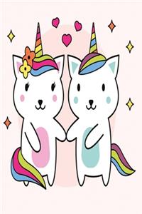 Unicorn cats in love