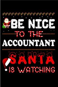 Be nice to the accountant santa is watching