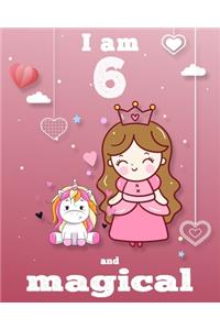 unicorn journal i am 6 and magical