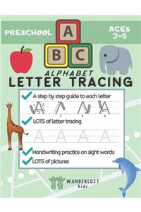 Preschool Alphabet Letter Tracing