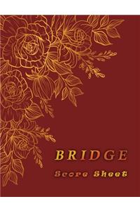 Bridge Score Sheet