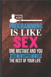 Programming Is Like Sex One Mistake and You Have to Support It for the Rest of Your Life