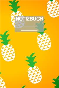 Notizbuch A5 Muster Ananas Pineapple