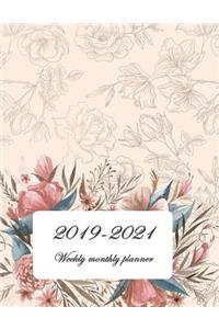 2019-2021 Weekly Monthly Planner