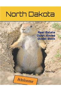 North Dakota Real Estate Open House Guest Book: Spaces for Guests