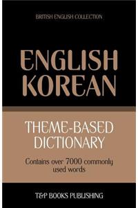 Theme-based dictionary British English-Korean - 7000 words