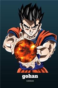 Dragon with Fire Ball 6x9 Notebook For Anime and Manga Fans