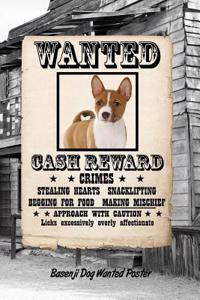 Basenji Dog Wanted Poster