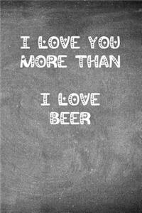 I Love You More Than I Love Beer