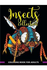 Insects Collection Coloring Book for Adults