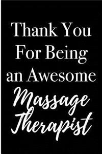 Thank You For Being an Awesome Massage Therapist