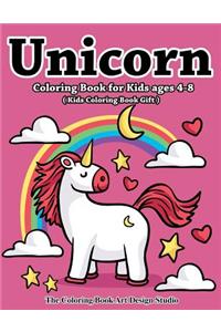 Unicorn Coloring Book for Kids Ages 4-8 (Kids Coloring Book Gift)