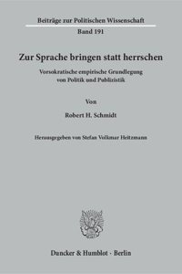 Zur Sprache Bringen Statt Herrschen