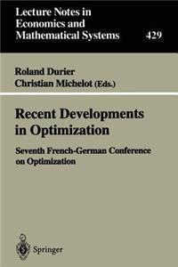 Recent Developments in Optimization