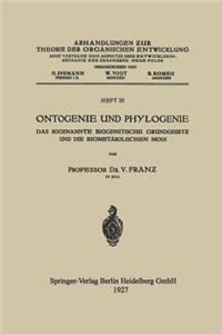 Ontogenie Und Phylogenie