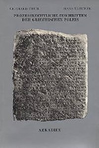 Prozessrechtliche Inschriften Der Griechischen Poleis