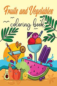 Fruit and Vegetable Coloring Book