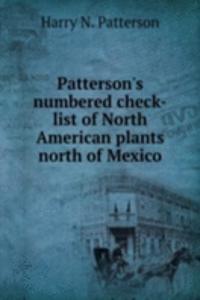 PATTERSONS NUMBERED CHECK-LIST OF NORTH