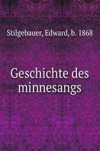 Geschichte des minnesangs