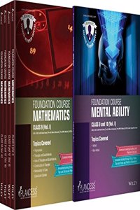 Plancess Foundation Course Mathematics for Class 9 & 10, Vol I - IV | Plancess Foundation Course Mental Ability for Class 9 & 10, Vol I